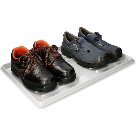 KOTARBAU Égouttoir à chaussures Gris 60x40 cm