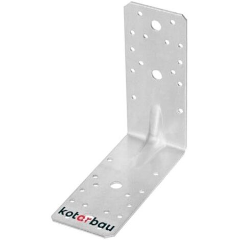 KOTARBAU® Équerre De Fixation - Acier Galvanisé - 150 x 150 x 65 mm - Argent - Renfort D'Angle Métal - Équerre de Fixation Renforcée - 90 Degrés