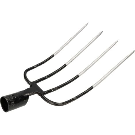 KOTARBAU Forke Fourche à foin 4 dents Fourche à fumier Mistforke Fourche de jardin Fourche à fumier Fourche pour jardin Fourche métallique pour jardin et agriculture
