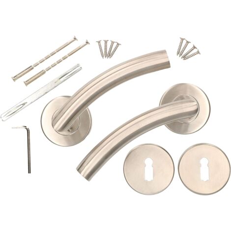 KOTARBAU Garniture de rosace 130 mm en inox C BB - Serrure à garnitures universelle