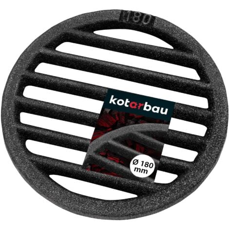 KOTARBAU® Griglia per Camino a legna Ø 18 cm Forno griglia in ghisa per camino griglia stufa legna griglie cenere