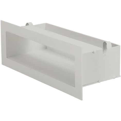 KOTARBAU® Grille Cheminée - Acier Revêtu Poudre - 30 cm - Blanc - Grille Ventilation Cheminée - Aération pour Foyer - Design Moderne - Résistante Haute Température