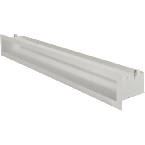 KOTARBAU® Grille Cheminée - Acier Revêtu Poudre - 80 cm - Blanc - Grille Ventilation Cheminée - Aération pour Foyer - Design Moderne - Résistante Haute Température