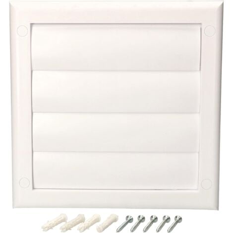 KOTARBAU Grille d'aération avec lamelles verrouillables Blanc Ø 125 mm
