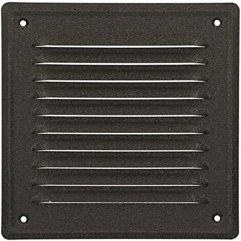 Kotarbau – Grille de ventilation 165 x 165 mm – Acier galvanisé – Résistante aux intempéries – Moustiquaire anti-insectes – Installation facile