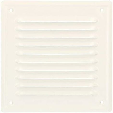 Kotarbau – Grille de ventilation 165 x 165 mm en acier galvanisé – Résistante à la corrosion – Moustiquaire anti-insectes – Pour intérieur et extérieur