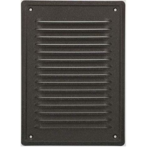 KOTARBAU Grille de Ventilation 230 x 165 mm Anthracite En Acier Galvanisé Grille D'aération avec Moustiquaire Résistante à la Corrosion