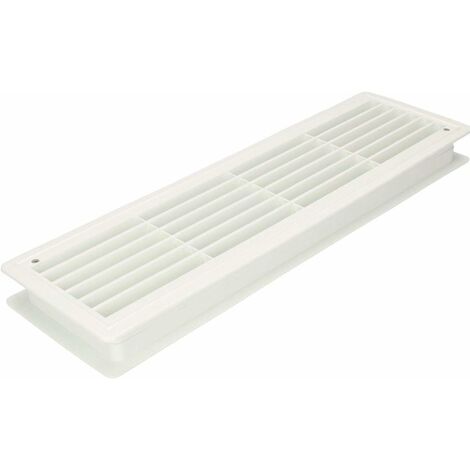 Kotarbau – Grille de ventilation rectangulaire 13,5 x 46 cm – Plastique résistant aux rayures – Pour portes en bois, PVC, métal – Installation rapide