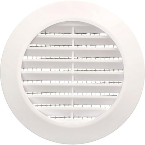 Kotarbau – Grille de ventilation ronde 70 mm – Avec moustiquaire – Pour espaces confinés – Installation rapide sans outil