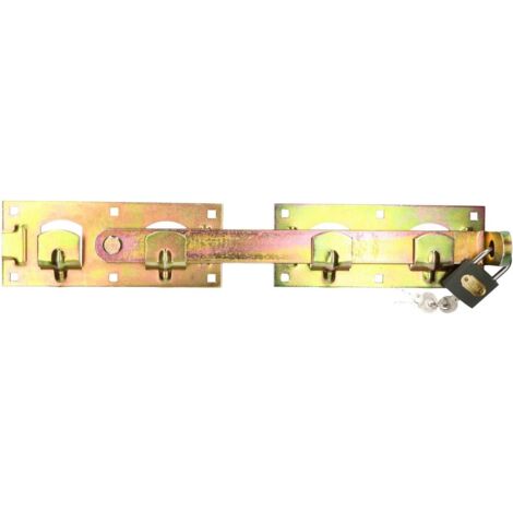 KOTARBAU Jeté de portail double gauche droite avec cadenas pour garde-robe