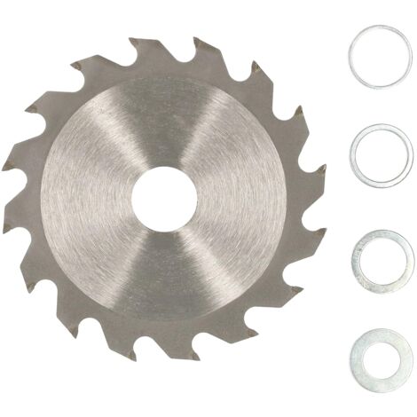 KOTARBAU Lame de scie en carbure pour bois 16 dents Ø 125 mm + anneaux réducteurs