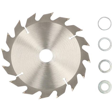 KOTARBAU Lame de scie en carbure pour bois 16 dents Ø 140 mm + anneaux réducteurs