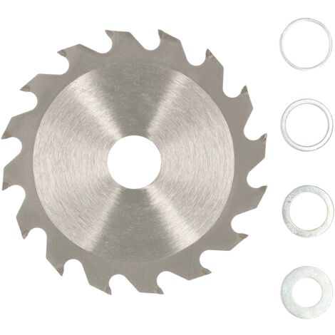 KOTARBAU Lame de scie en carbure pour bois 16 Z Ø 115 mm + anneaux de réduction