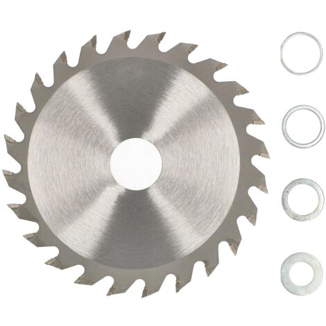 KOTARBAU Lame de scie en carbure pour bois 24 dents Ø 125 mm + anneaux de réducteur