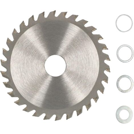 KOTARBAU Lame de scie en carbure pour bois 30 dents Ø 115 mm + anneaux réducteurs