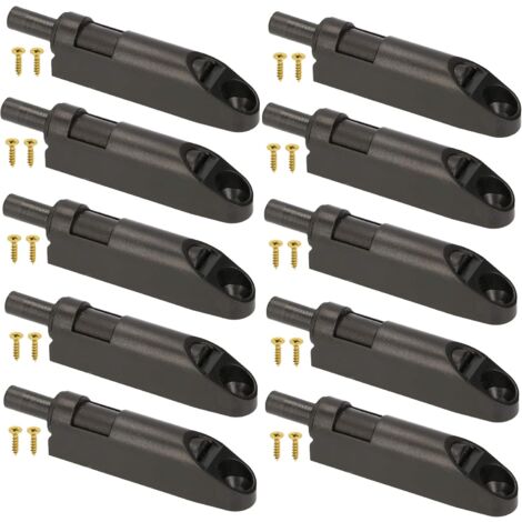 KOTARBAU Lot de 10 amortisseurs pour portes de meubles avec adaptateur Noir Softclose pour meubles