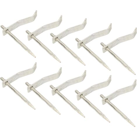 KOTARBAU Lot de 10 crochets 150 x 130 mm pour fixation de planches de plâtre sur la maçonnerie.