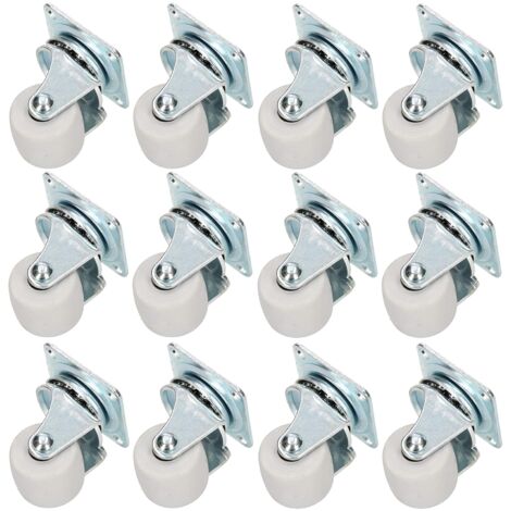 KOTARBAU Lot de 12 roulettes de meubles Ø 30