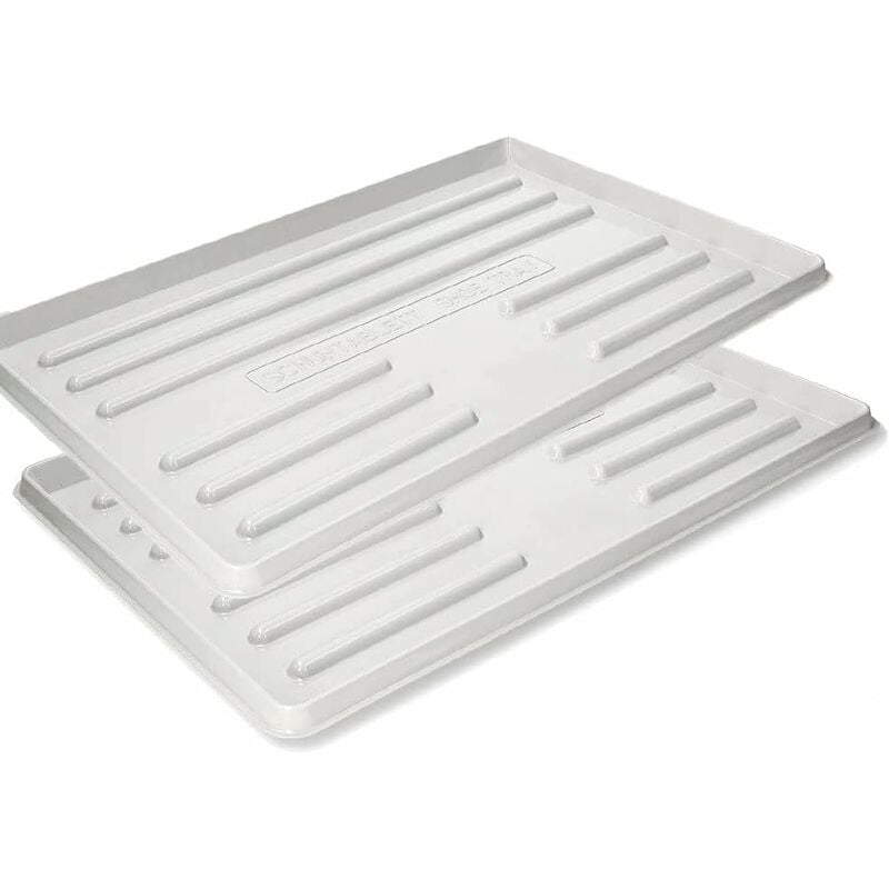 Lot de 2 bacs à chaussures Gris 60x40 cm - Kotarbau