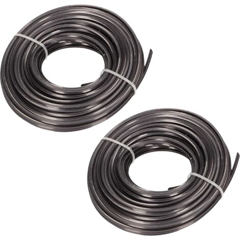 KOTARBAU Lot de 2 bobines de fil renforcé pour débroussailleuse professionnelle 3,0 mm x 15 m