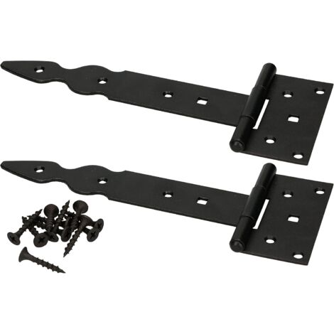 KOTARBAU Lot de 2 crochets en forme de croix - 200 mm - Décoratif - Noir