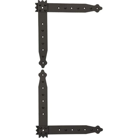 KOTARBAU Lot de 2 équerres de fenêtre - 250 x 250 x 35 mm - Avec revêtement en poudre - Noir