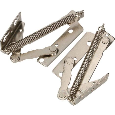 KOTARBAU Lot de 2 ferrures à ressort pour meuble - Galvanisé - Argenté - 135 mm, 05907465900041