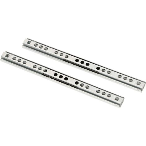 KOTARBAU Lot de 2 glissières à billes télescopiques avec fermeture amortie SoftClose (L-182)