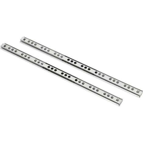 KOTARBAU Lot de 2 glissières à billes télescopiques avec fermeture amortie SoftClose (L-278)