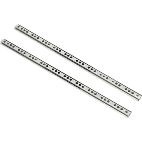 KOTARBAU Lot de 2 glissières à billes télescopiques avec fermeture douce 340 mm/17 mm