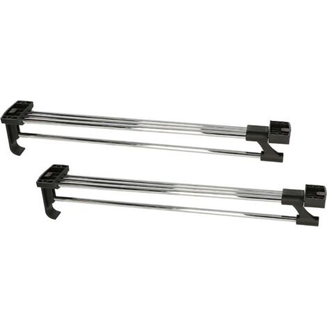 KOTARBAU Lot de 2 solides tringles à vêtements extensibles pour armoire, 400 mm