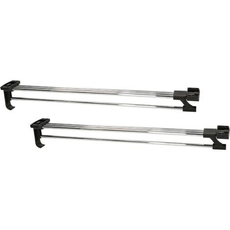 KOTARBAU Lot de 2 solides tringles à vêtements extensibles pour armoire, 500 mm