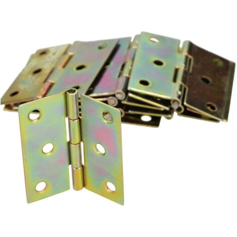 KOTARBAU Lot de 25 charnières de meuble 45 x 40 mm - Charnières roulées - Toutes les tailles - Charnières de table galvanisées