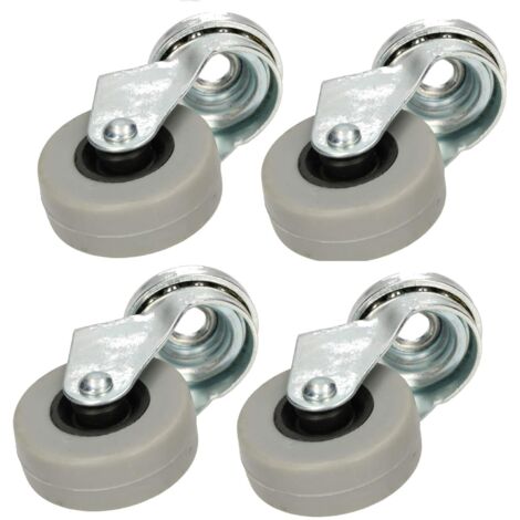 KOTARBAU Lot de 4 roulettes pour meubles Ø 40 mm Convient pour tous les sols