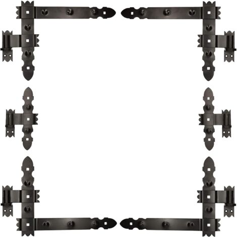 KOTARBAU Lot de 6 rubans coudés 400 x 300 mm Kloben Bande centrale pour fenêtre avec revêtement par poudre