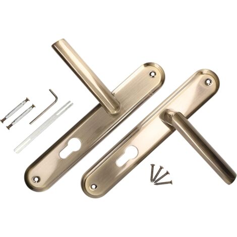 KOTARBAU Lot de poignées de porte 72 mm PZ - Patina universelle moderne