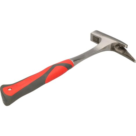 KOTARBAU Marteau de couvreur 1000 g avec porte-clou magnétique en acier forgé robuste pour enlever les clous Amortissement des vibrations Poignée en caoutchouc