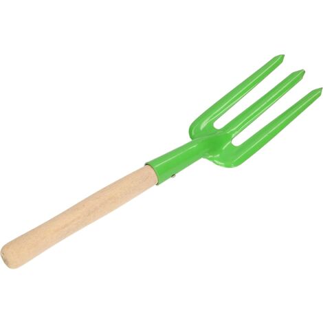 KOTARBAU Mini Fourche de Jardin 125 mm pour rempoter Les Plantes Mini Fourche à Plantes pour Le désherbage Paillage du Sol pour l'entretien du Jardin