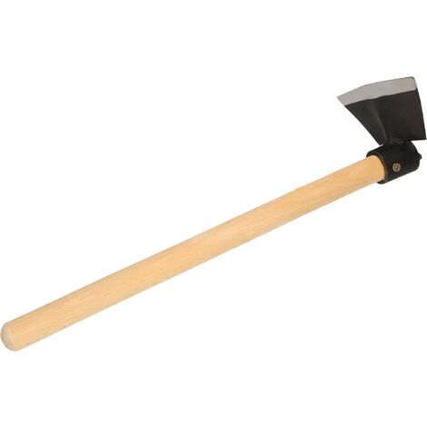 KOTARBAU Mini pioche en forme de trapèze 140 x 65 mm avec manche 40 cm pour petites plantes, petites pioche de jardinage, piqueuse à mauvaises herbes, outil de jardinage pour transplanter le désherbag