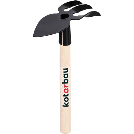 KOTARBAU® Mini Zappa a Forma di Cuore, 160 mm, con Denti per Piccole Piante, Zappa da Giardino, Zappa Erbacce, Zappa per Piante, Attrezzi da Giardino per trapiantare e Curare Il Giardino