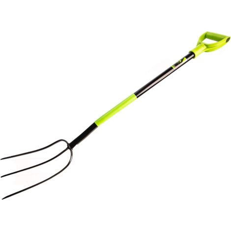 KOTARBAU Mistforke 3 dents 125 cm avec manche en métal pour le jardin et l'agriculture