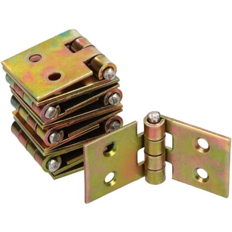KOTARBAU Nastro per casse, 50 x 25 mm, 10 pezzi, per mobili e mobili, zincato, per cancelli, porte, casse, armadietti