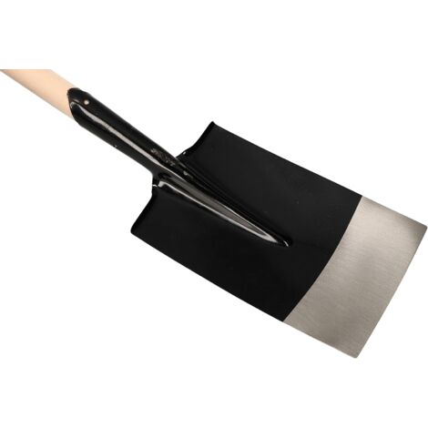 KOTARBAU Pelle de jardin 300 x 190 mm pour manche de 38 mm de diamètre en acier pour ramasser les aliments en vrac avec manche en bois