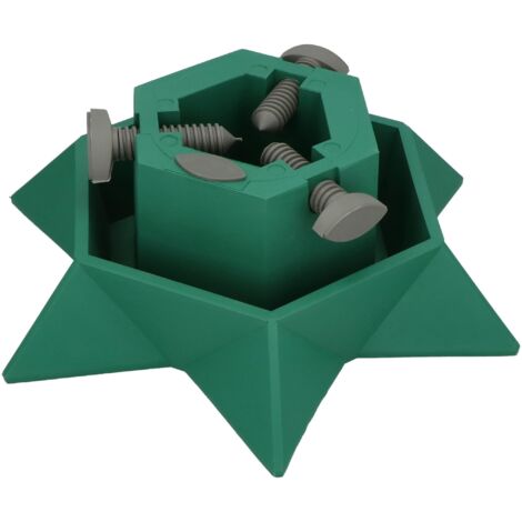 KOTARBAU® Pied De Sapin De Noël - PVC - Vert - Support Sapin De Noël - avec Réservoir Eau - Pour Sapin Jusqu’à 2 m - Stable et Durable