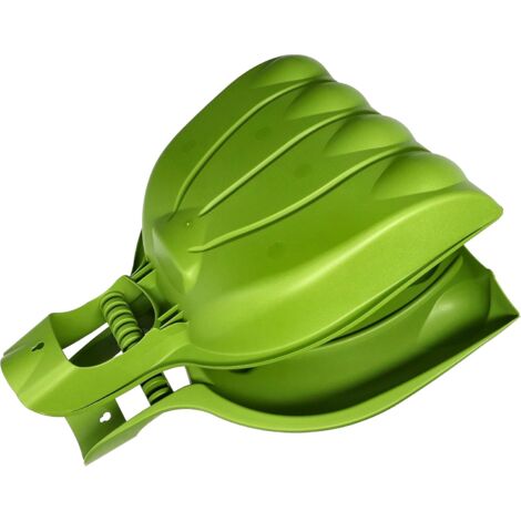 KOTARBAU Pince à feuilles pour collecter le feuillage et l'herbe 2 pcs. Vert