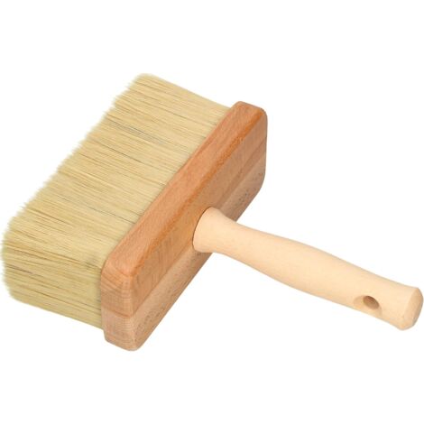 KOTARBAU Pinceau de peinture pour peintre - Manche en bois - 180 mm - 1 pièce - Pinceau plat - Teinture, vernis - Peinture acrylique - Poils résistants - Lavable