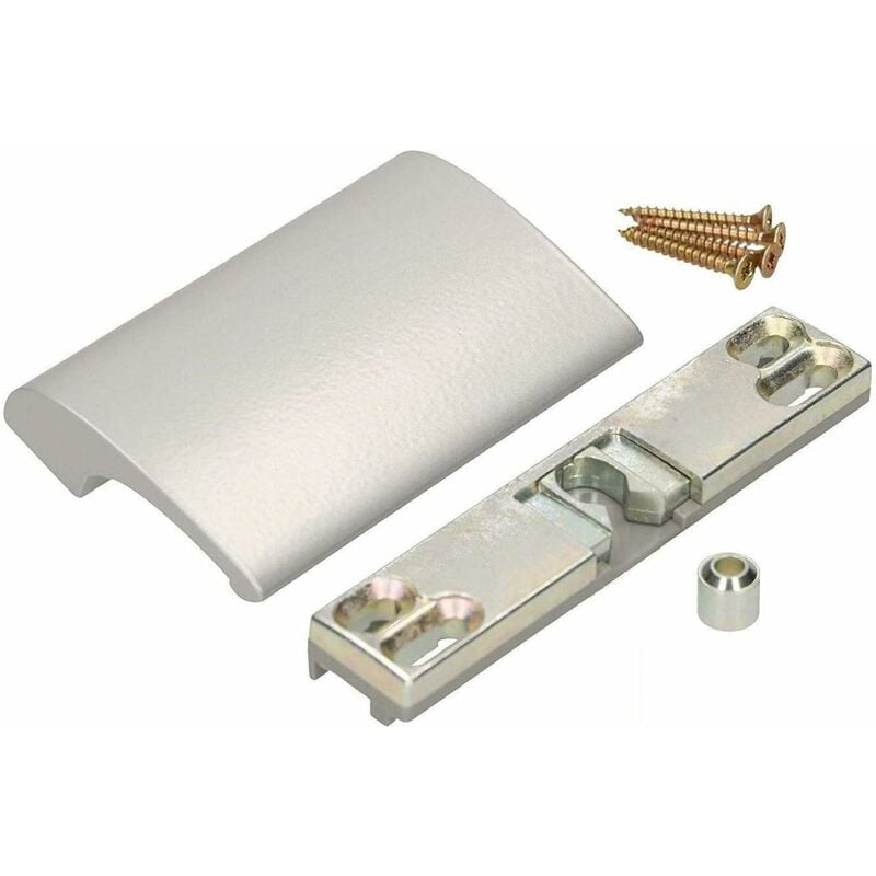 KOTARBAU Poignée de porte de balcon - En aluminium argenté - Poignée de porte de balcon - Sécurité fumeur - Poignée universelle