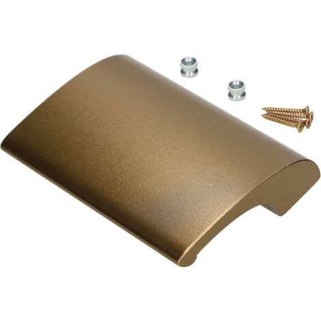 KOTARBAU Poignée de porte de balcon en aluminium anodisé - Bronze - Poignée de porte de terrasse de luxe - Sécurité - Fumée - Poignée universelle