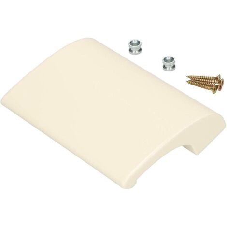 KOTARBAU Poignée de porte de balcon en aluminium blanc 9001 - Poignée de porte de balcon de luxe - Poignée universelle