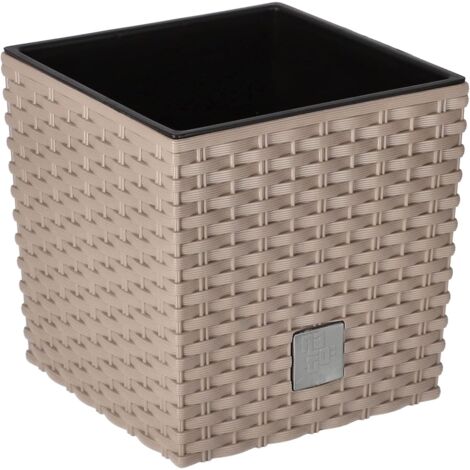 KOTARBAU Pot de fleurs 170 mm avec pot intérieur pour culture de plantes Mocca